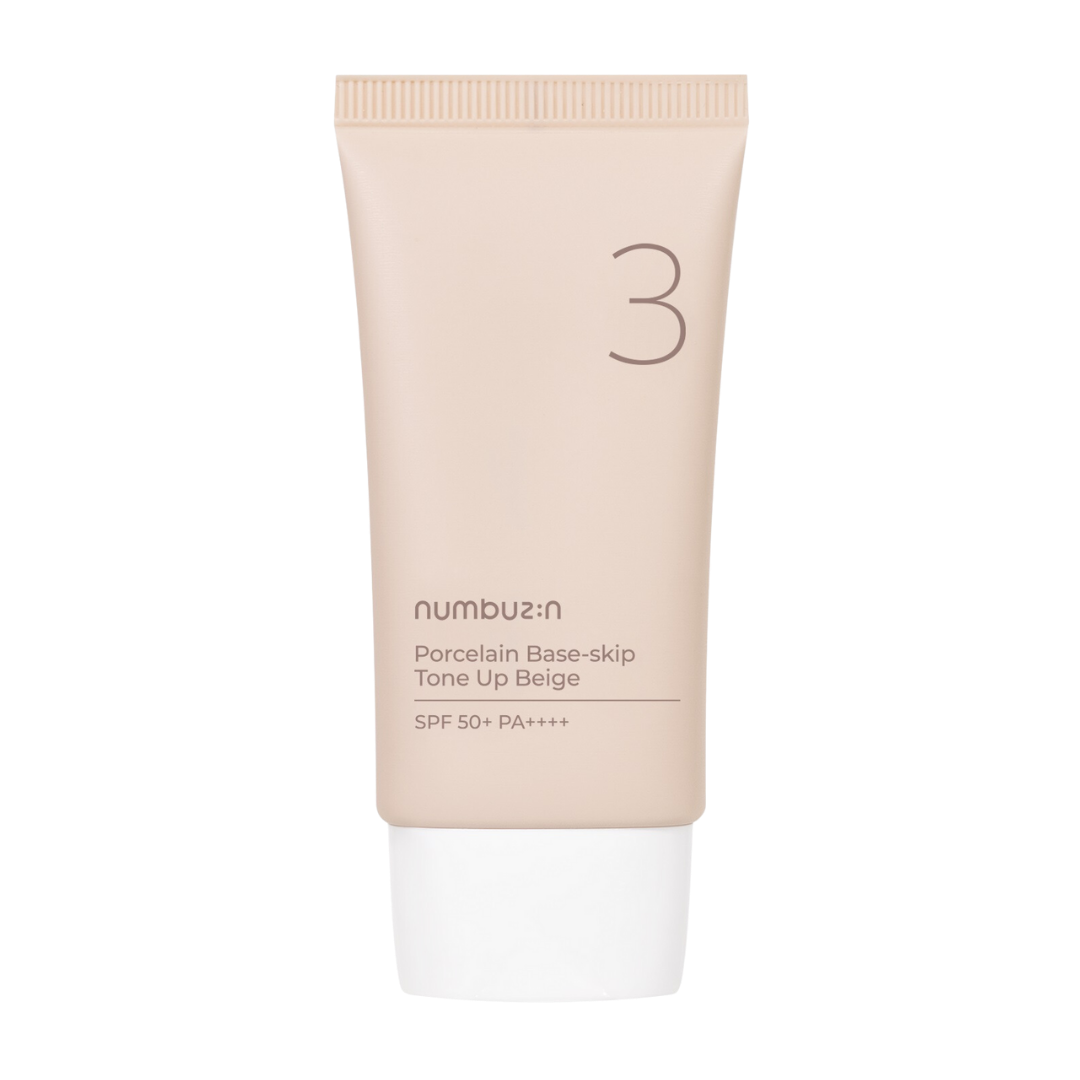 [Numbuzin] No.3 Porcelain Base-skip Tone Up Beige 50ml