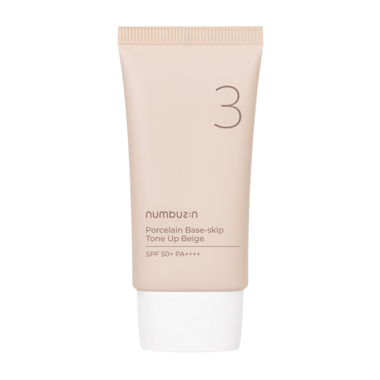 [Numbuzin] No.3 Porcelain Base-skip Tone Up Beige 50ml